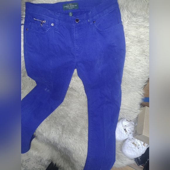 Ralph Lauren Other - Ralph Lauren Petite Vibrant Blue Skinny Jeans